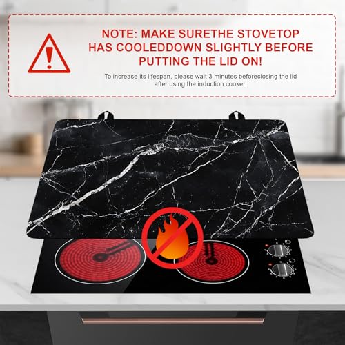 Image of Stove Top Cover for Home Decoration Kitchen Pad Washable Cooktop Covers Countertop Stove Protector Mat for Home Kitchen Cooktops (black, 28 inchx20 inch)