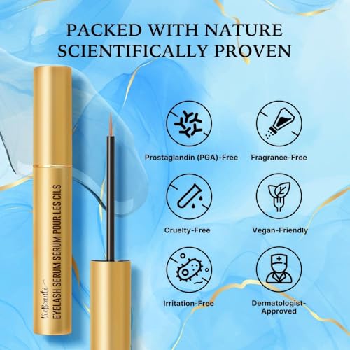 VieBeauti EyeLash Growth Serum for Longer Fuller Thicker Looking Lashes 5 mL