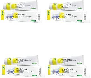 cp-pharma Urocid Paste | 4er Pack | 4 x 100 g | Diät-Ergänzungsfuttermittel für Hunde und Katzen | Bei Blasenbeschwerden | Mit Methionin & Cranberry