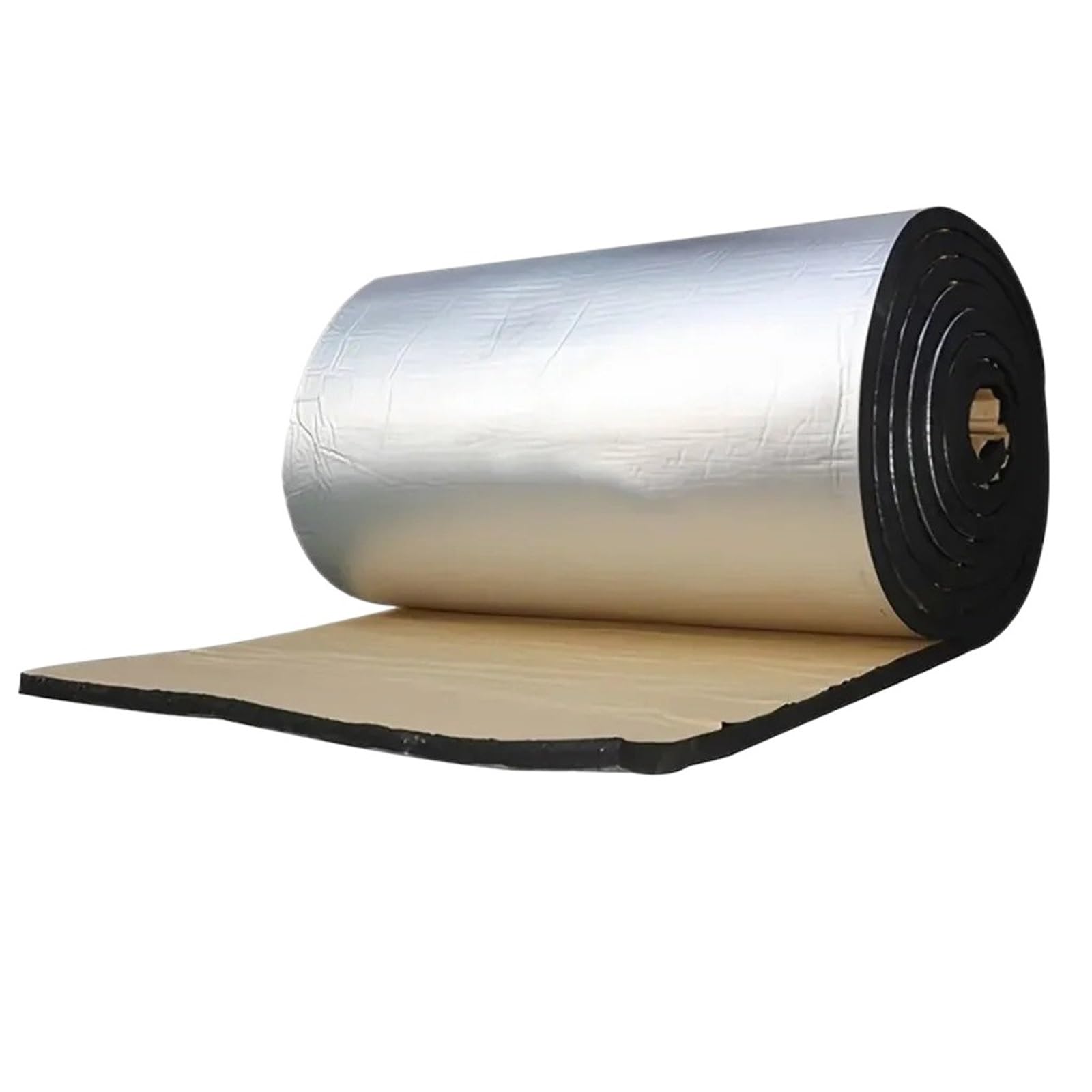 Insulating Acoustic Alfombrilla Aislante Sonido para Furgonetas Coches 5/10 Mm Aislamiento Térmico Insonorización Aislamiento Capó Coche Puerta Silenciosa para Pared(500x2000x10mm)