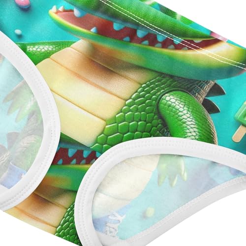 Cute Playful Alligator Blue Girls Underwear Toddlers 2t Cotton Panties Little Girl Florals Briefs Girls Undies4