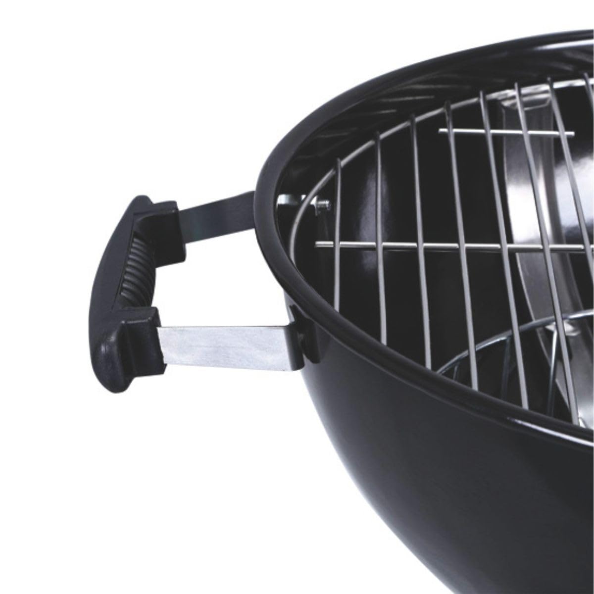 Intec – Barbacoa de carbón de leña con trípode Ø57 cm, rejilla para cocción y tapa, termostato para cenizas, barbacoa, redonda, 2 ruedas, cocina exterior, jardín, terraza