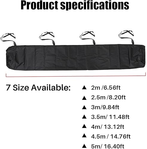 Miniatura 3 de ikasus Funda protectora para toldo de exterior, cubierta protectora para toldo de patio, cubierta enrollable retráctil, tela Oxford 300D,