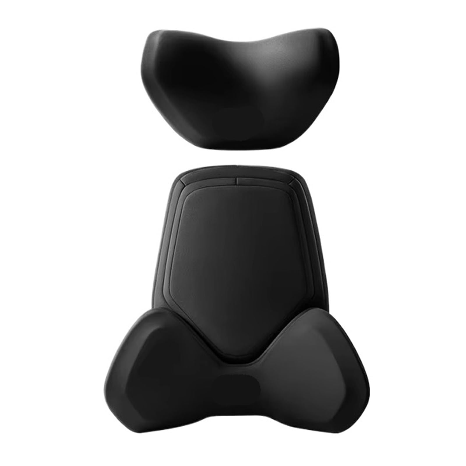 Car Pillow Driving Seat Almohada para reposacabezas de coche, cojín el cuello, almohada lumbar la espalda y cintura, soporte cabeza(1 set black)