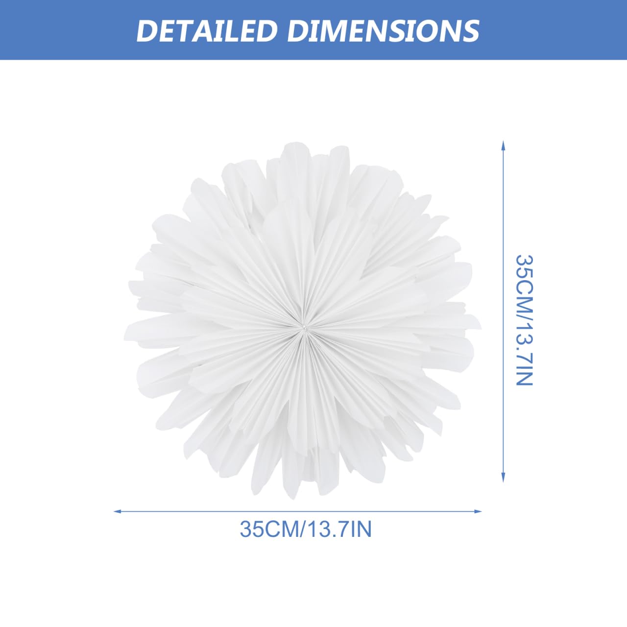 Veemoon Extra Large Fluffy Light Shade 60cm - Nordic Style Decorative Ceiling Lamp Cover for Home - Ceiling Light Protector - Image 3
