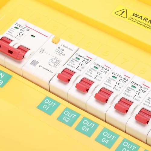 Boîte de distribution d'énergie pour jardin et cour extérieure 6 prises