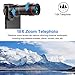 Phone Camera Lens - [Upgraded Version] AIKEGLOBAL iPhone Lens 4 in 1, 18X Zoom Telephoto Phone Lens, 120°Super Wide Angle Lens, 20x Macro Lens & 198°Fisheye Lens for iPhone X XS 8 Samsung & Andriod