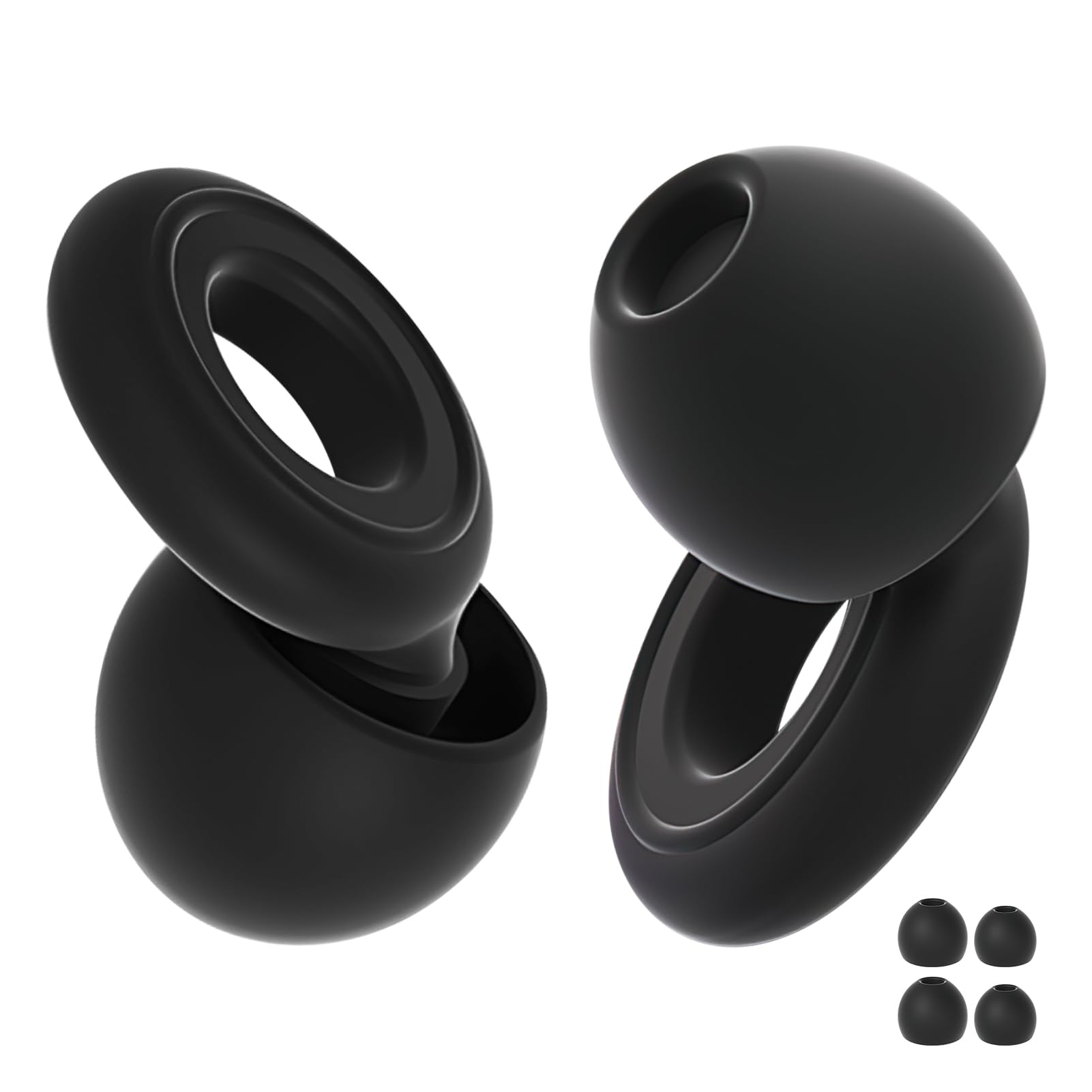 Ear Plugs Loop Sleep, Reusable Noise-Reducing Earplugs Silicone Soft Hearing Protection Ea...