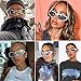 knliwkm Y2K Wrap Around Sunglasses Fashion Rave Metallic Chrome Space Alien Glasses Futuristic Shades Sports for Women Men