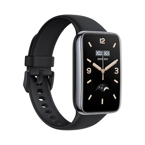 Xiaomi Mi Smart Band Fitness- & Aktivitäts-Tracker (AMOLED-Display, SpO2 Tracking, Schlafüberwachung, Herzfrequenzmessung, Benachrichtigungen, Schrittzähler,5ATM wasserdicht,Mi Fit App) Schwarz