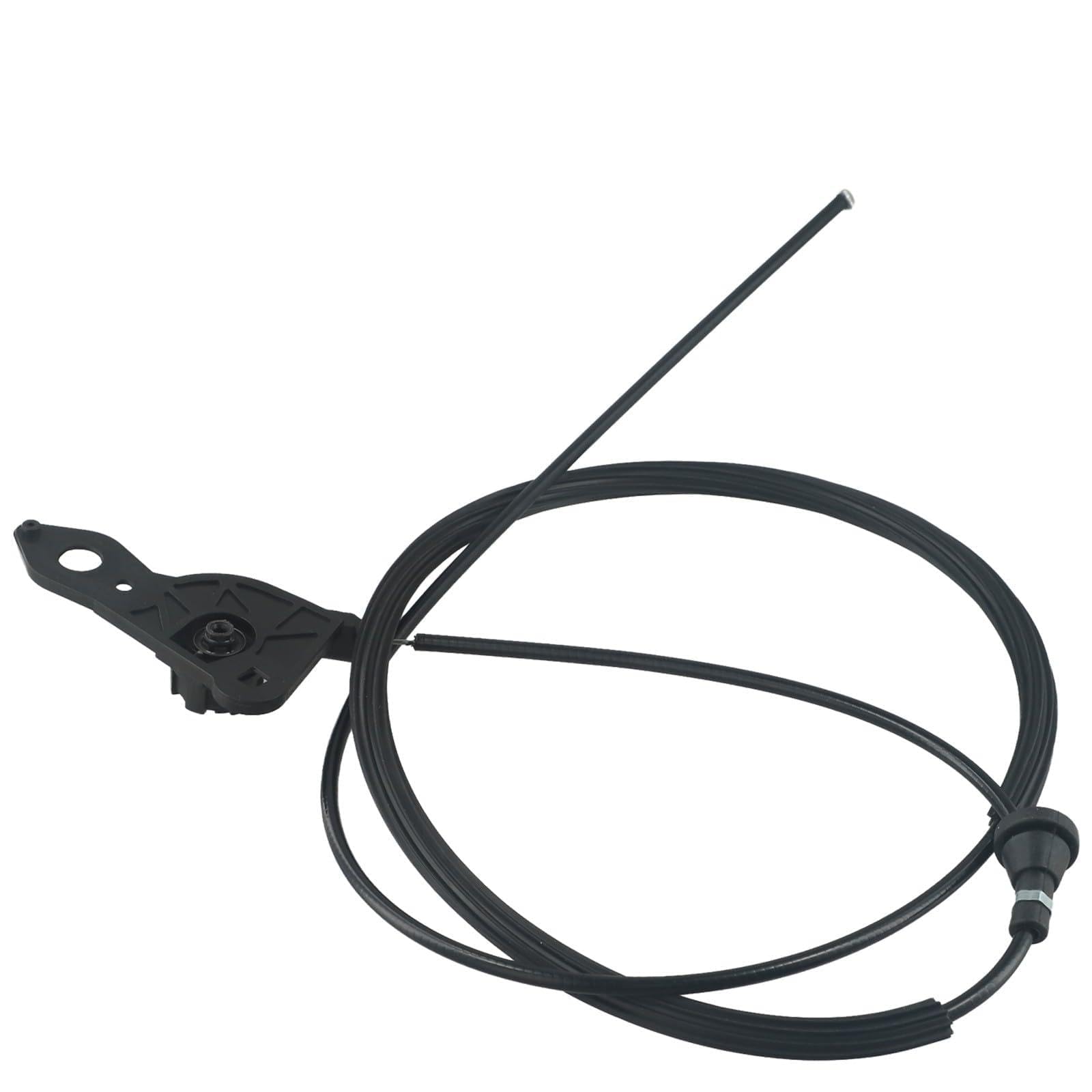 Lecreatekit Cable de liberación de capó para BMW E36 318i 325i 328i para m3 1992-1999, pieza de repuesto OEM 51231960853, cable de pestillo de capó de motor ABS negro