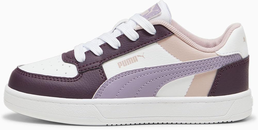 PUMA Unisex-Child CAVEN, Midnight Plum-Pale Plum-PUMA White, Little Kid 1