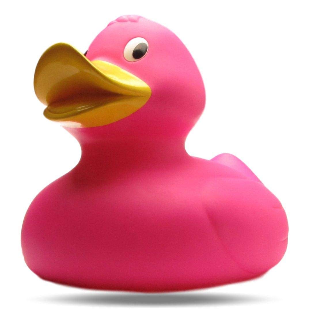 Duckshop XXL-Badeente Isabell - pink I Quietscheente I L: 31 cm