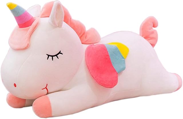 FeiWen Unicorn Stuffed Animal Plush Toy Unicorn Gifts for Girls Gift for Kids Birthday Party Home Décor(15.74in/40cm) (White 40cm)