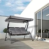 Outsunny Hollywoodschaukel, 3-Sitzer Gartenschaukel - 2