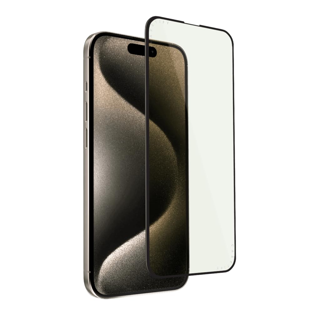 CASETiFY Impact Anti-Blue Light Screen Protector [Strengthened 9H aluminosilicate Glass, applicator Included] for iPhone 15 Plus
