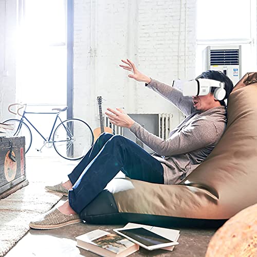 3D Virtual Reality VR Headset with Remote Control and Wireless Headset Goggles, VR Glasses for IMAX Movies & Play Games, Not Compatible with Pc and TV, Apply to Play Game Watching Movie Mobile Phone