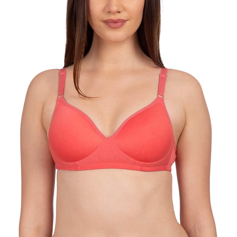 Image of SCTC 100% Cotton Girls /Women's Everyday Wire Free (Non Wire) Non Padded B-Cup Seamless | T-Shirt | Full Coverage Bra Pack of 1 Color:: (May be Vary)