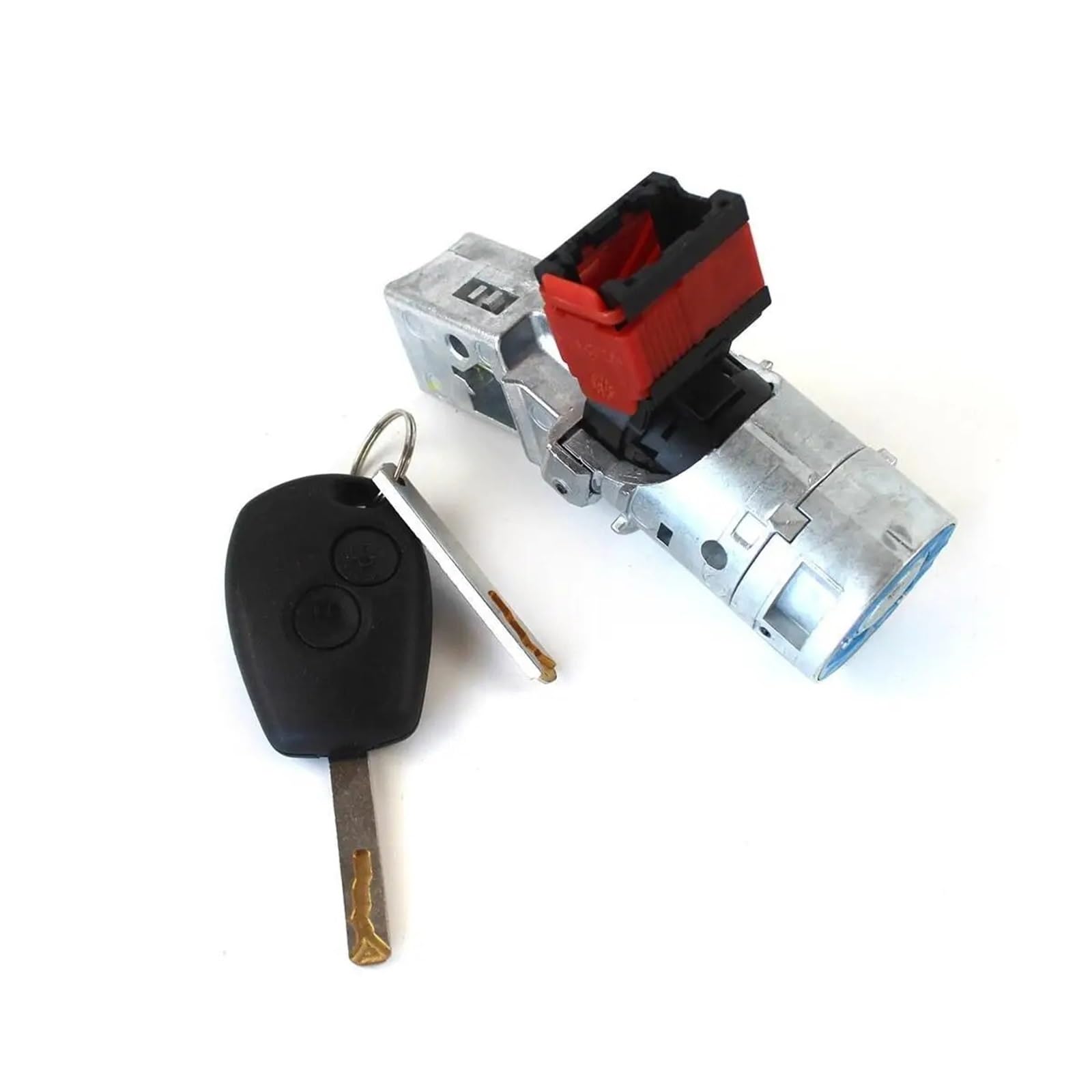 Blokada stacyjki rozrusznik z 2 kluczami pasuje do Logan Sandero Duster Twingo Fluence Movano Citan 7701208408 8200214168 Wyłącznik zapłonu samochodu