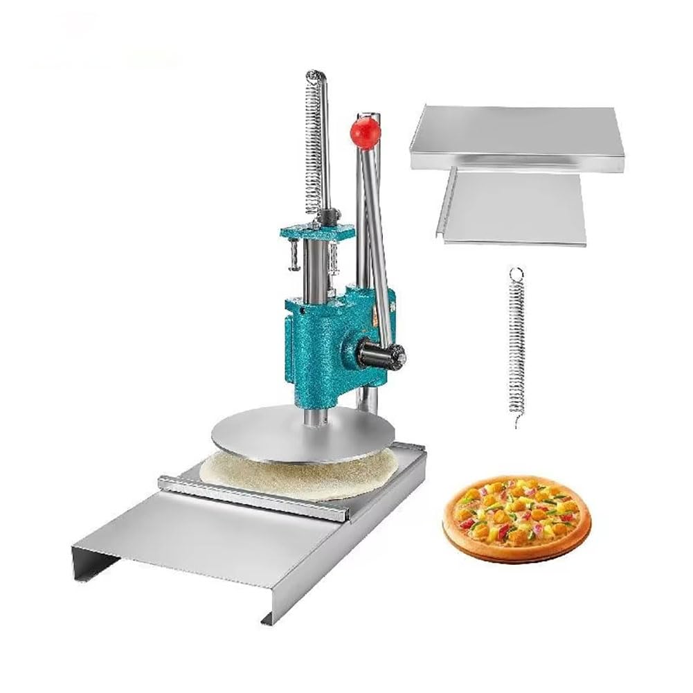 SAWEEZCommercial Dough Press, Manual Pizza Dough Press Machine, Pizza Dough Maker, Household Pizza Pastry Stainless Steel Pizza Presser, Stainless Steel Kitchen Tool, for Pizza Crusts and Meatloaf