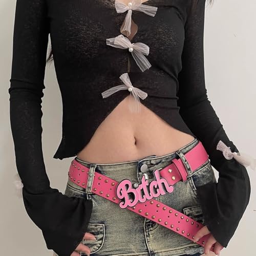 PU Accessories Alloy Hip Hop Punk Belt Wide Edge Waist Belt Casual Versatile Belt Retro Belt2