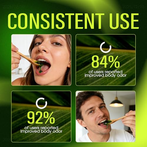 Image of Anti-Bad Breath Herbal Gel - Plant-Based Body Deodorizing Supplement Parsley & Mint - Internal Odor Support Formula, Smooth Daily Herbal Gel, 120g (3)