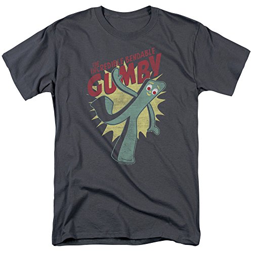 T-shirt Gumby anthracite en taille L pour vos sorties décontractées