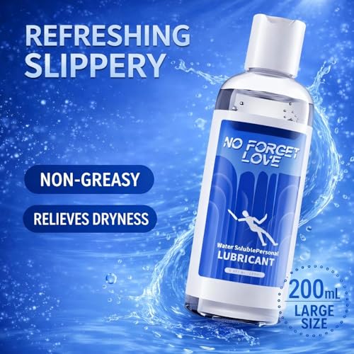 Image of Water-Based Personal Lubricant for Men & Women | Smooth, Long-Lasting & Non-Sticky Intimate Gel | Condom Safe, Toy Compatible, Easy to Clean, Gentle & Moisturizing Formula for Sensitive Skin & Couples