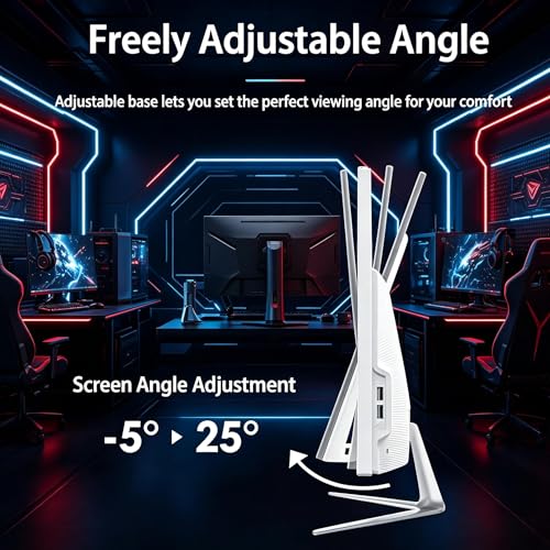 Image of 23.8 inch All-in-One Computer with Webcam, FHD 1920x1080 Display, CPU-i5 up to 3.6GHz, 8GB DDR3 RAM, 256GB SSD, Windows 11 Home with HDMI WiFi 5 /BT 4.0 Wired Keyboard & Mouse