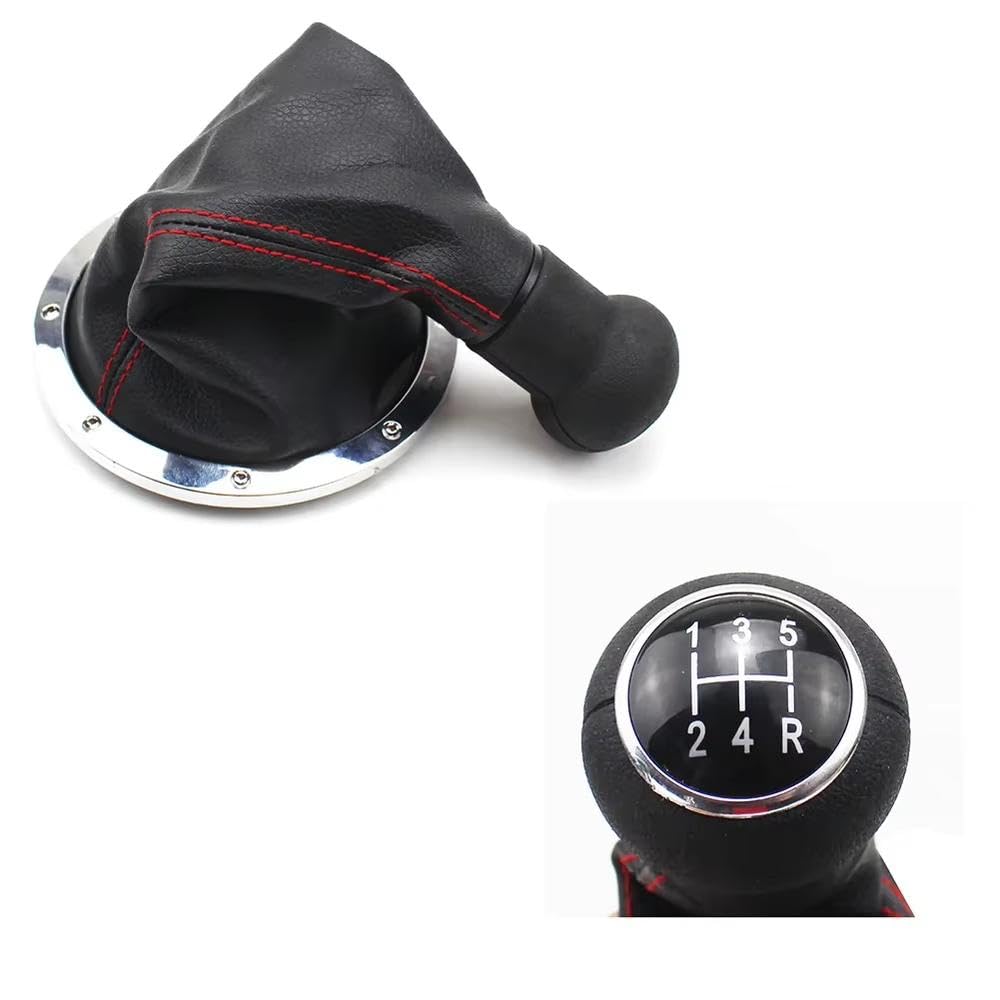 POANBCGY Auto Parts 1PCS Gear Shift Knob with Boot Cover Protect Case 377863293 for GOL for Pointer for Saveiro for Parati 2004 2005 2006 2007