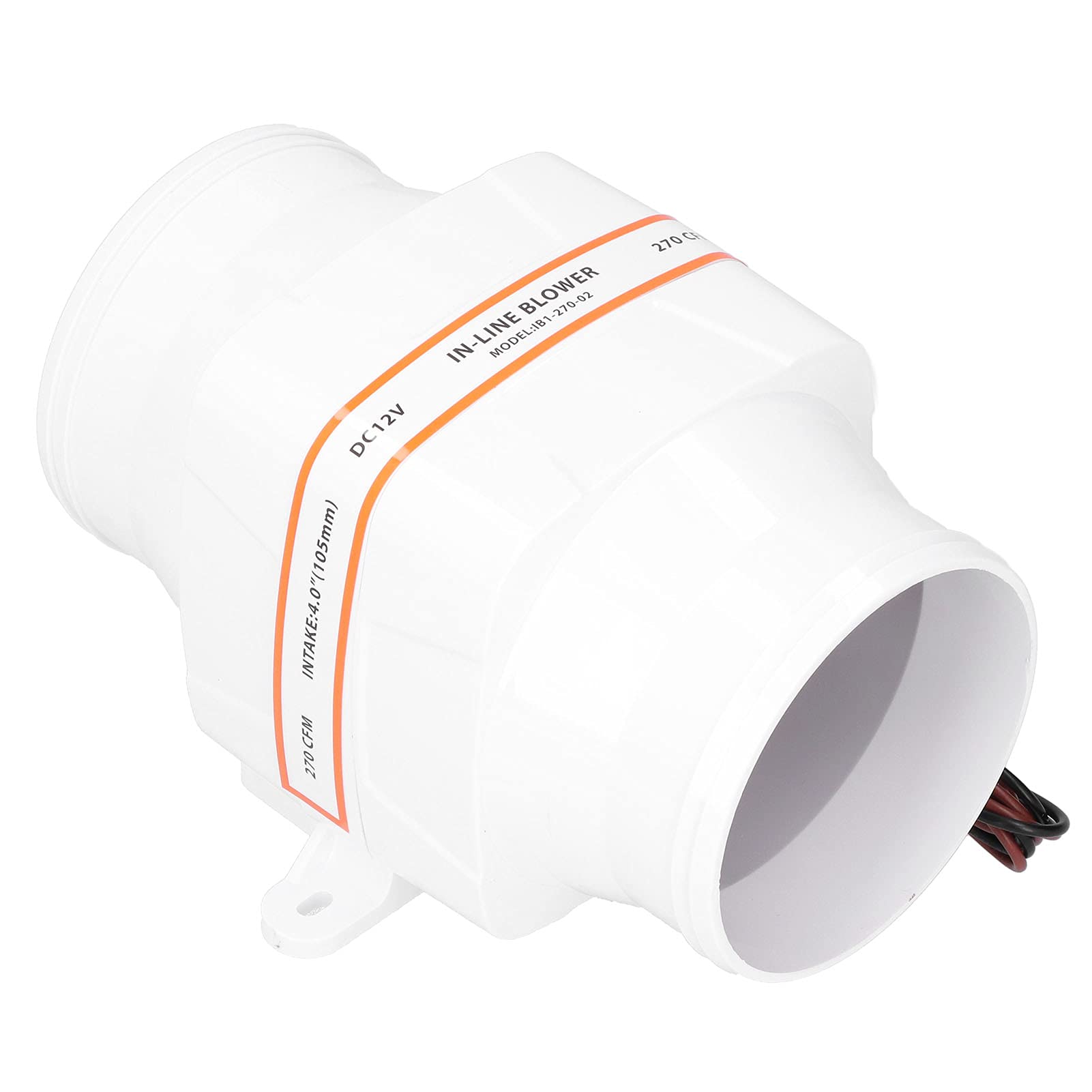 Generic Wysokowydajna Dmuchawa Powietrza Zęzowego 4 Cale 270CFM do Wentylacji Przedziału Silnika Akcesoria Morskie Jednostka ABS 12 V