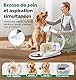 Gimars 2,3L Hundeschermaschine mit Staubsauger, 12000k Pa Saugkraft Hundestaubsauger Leises Schermaschine Katze Hund haarschneidemaschine mit 5 Pflegewerkzeugen, Tierhaarentferner mit hundebürste