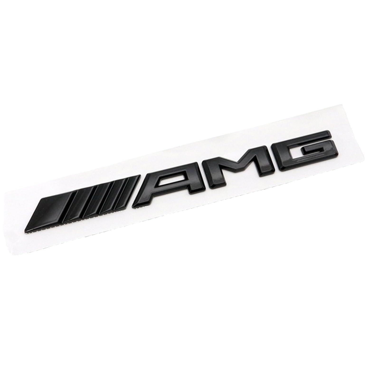 3D Letters Numbers Emblem for Trunk Lid Chrome Shiny Black/Silvery Badge (Black AMZ)