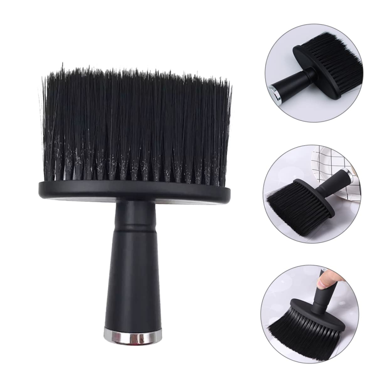 Baluue Men's Hair Care Tool Barber Neck Duster Brush Gentle Face Cleaning for Daily Use