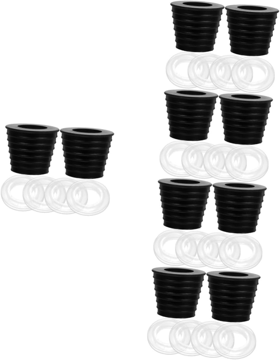 POPETPOP 10 Sets Parasol Hole Ring Cap Easy Install Table Umbrella Cone Wedge Plug for Patio