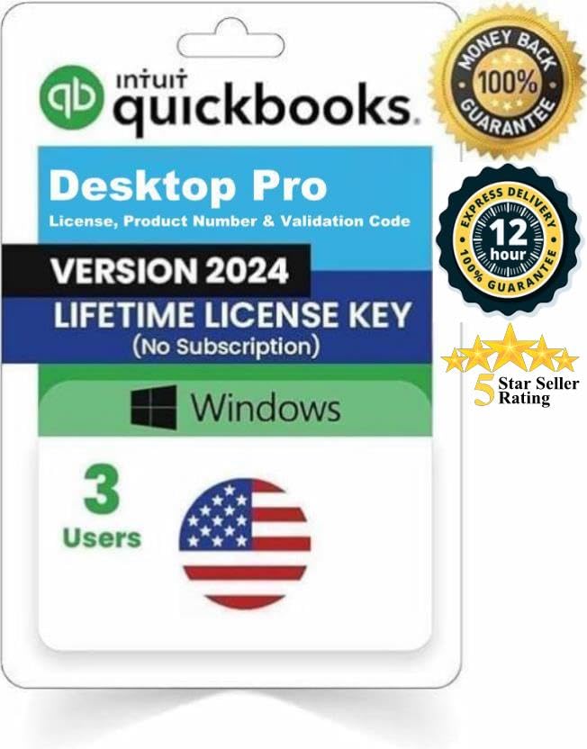 QBDT Pro 2024 | 3 User's | NO DVD | Lifetime | Amazon Message Del...