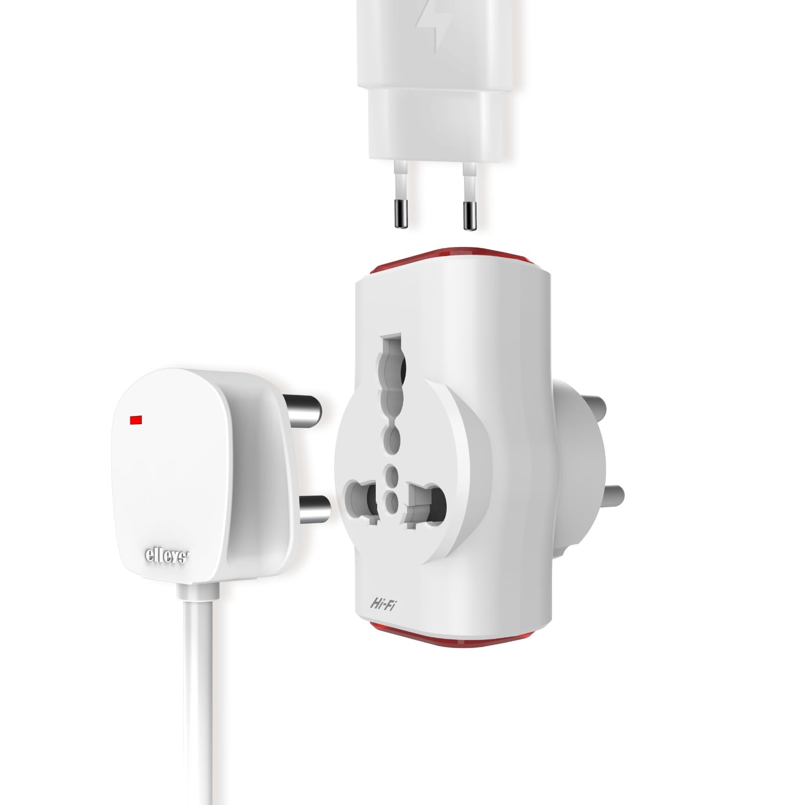 elleys' Elleys’ Dingo 16 AMP 3 Pin Multi Plug Universal Socket Travel Adaptor (240V) | Power Plug Socket Suitable 2 pin 3 pin Socket for Home, Office Laptop Desktop-picture-17