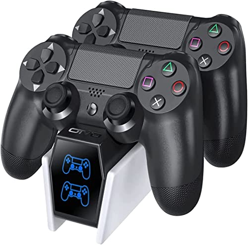 Cargador Controlador PS5, OIVO Cargador PS5 para Playstation 5, Soporte Controlador PS5 con indicador LED para Mando PS5, Cargador Dualsense ps5 para Sony Playstation 5 Manette…