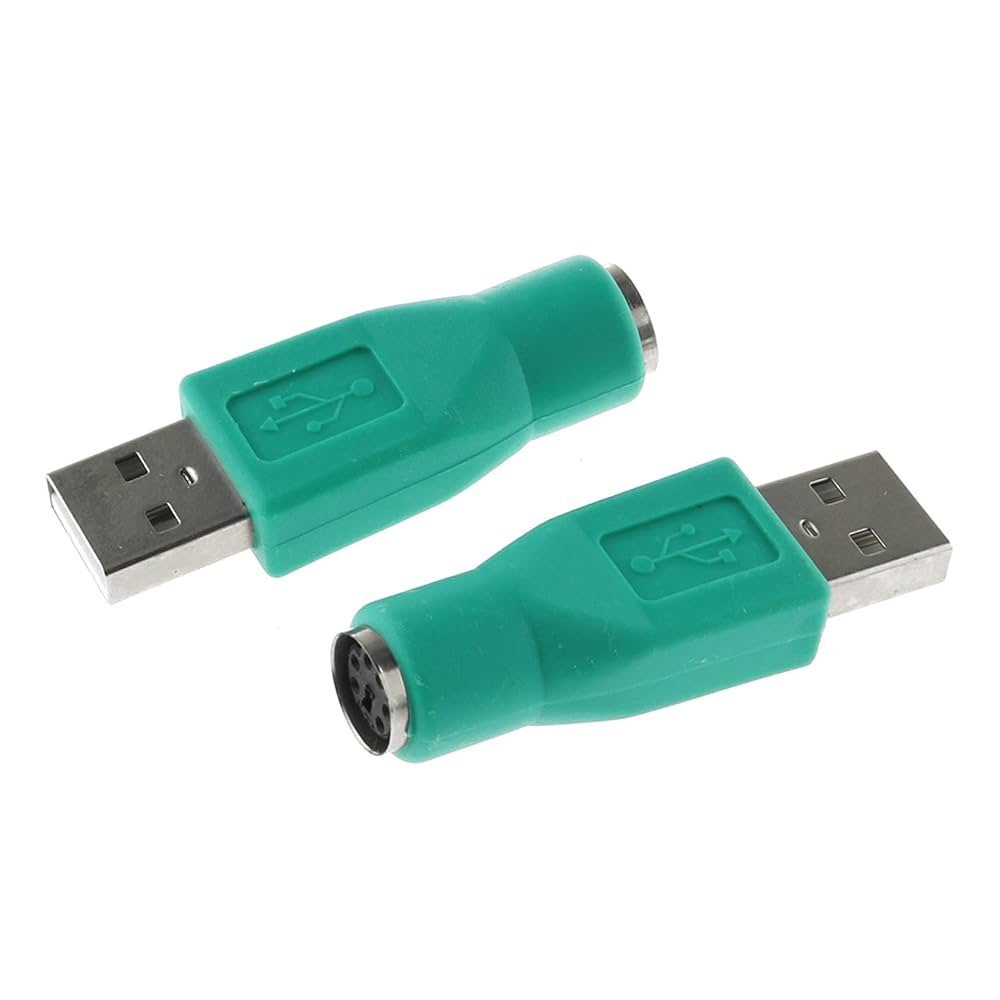 PLAY C＋MPUTER CONVERT Amazon.com: DGZZI USB to PS2 Adapter 2PCS Green PS/2 Female