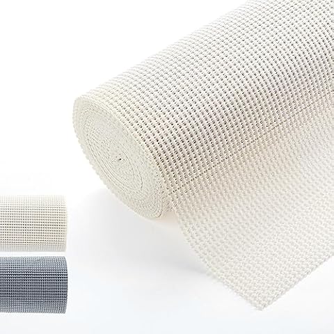 TJWODO Shelf Cabinet Liner,Drawer Liners Non Adhesive Easiest Install Mat, Strong Grip Bottom,Easy Clean Non Slip Shelving Liner for Kitchen Cabinets (White, 12IN X 30FT) Cover