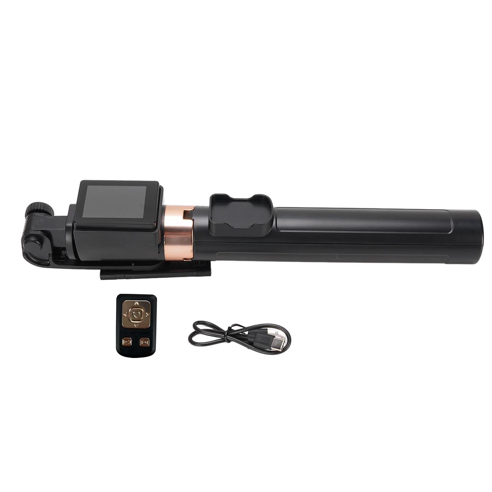 Tosuny Bastone per Selfie con Telecomando, Rotazione 360, per Telefono | Bluetooth Selfie Stick, HD Screen Projection, Aluminum Alloy, Travel Vlog Stick for