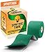 Sparthos Kinesiology Tape - Incredible Support for Athletic Sports and Recovery - Free Kinesio Taping Guide! - Leg Knee Brace Sleeves Tapes Leuko Athlete Rock - Uncut (Forest Green)