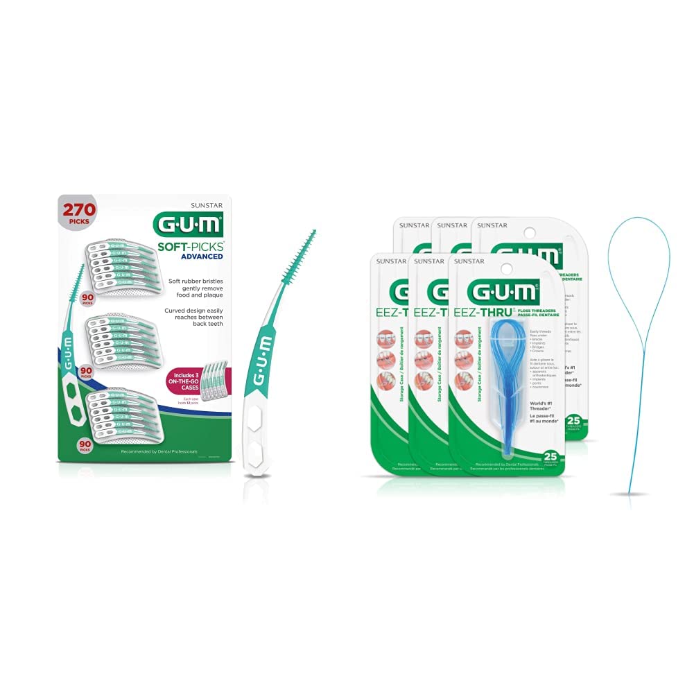 GUM Soft-Picks Advanced, 60 Count (Pack Of 2