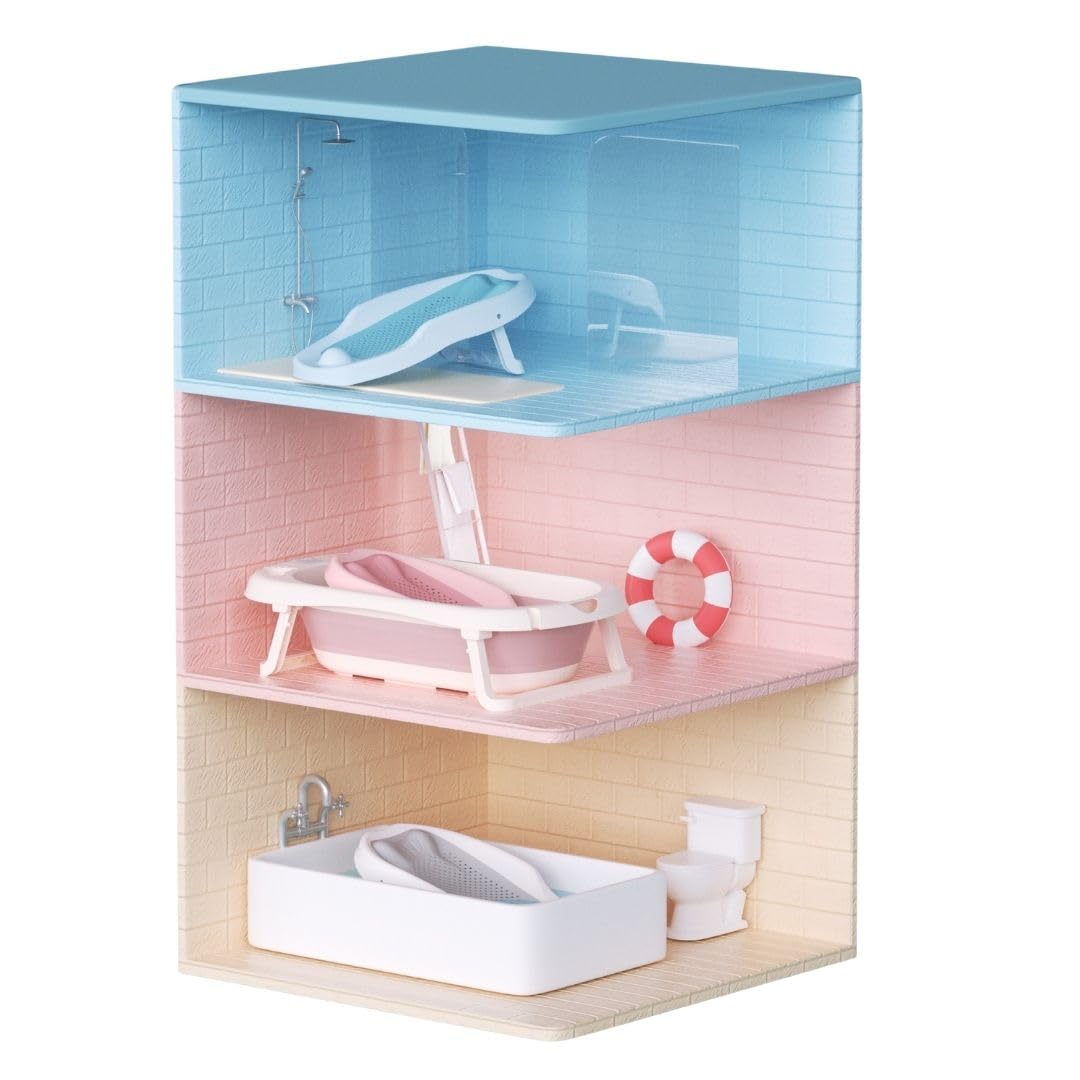Cojín de Baño para Bebé Recién Nacidos | Almohada Flotante y Antideslizante | Apoyo Ergonómico para la Bañera | Suave, Seguro y Fácil de Secar (Gris)