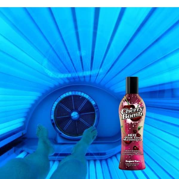 Supre Cherry Bomb Red Hot Dark Accelerator Tanning Lotion 8 oz.