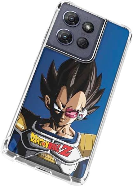 Skinit Clear Phone Case Compatible with Moto G 5G (2025) - Officially Licensed Dragon Ball Z Vegeta Portrait Design