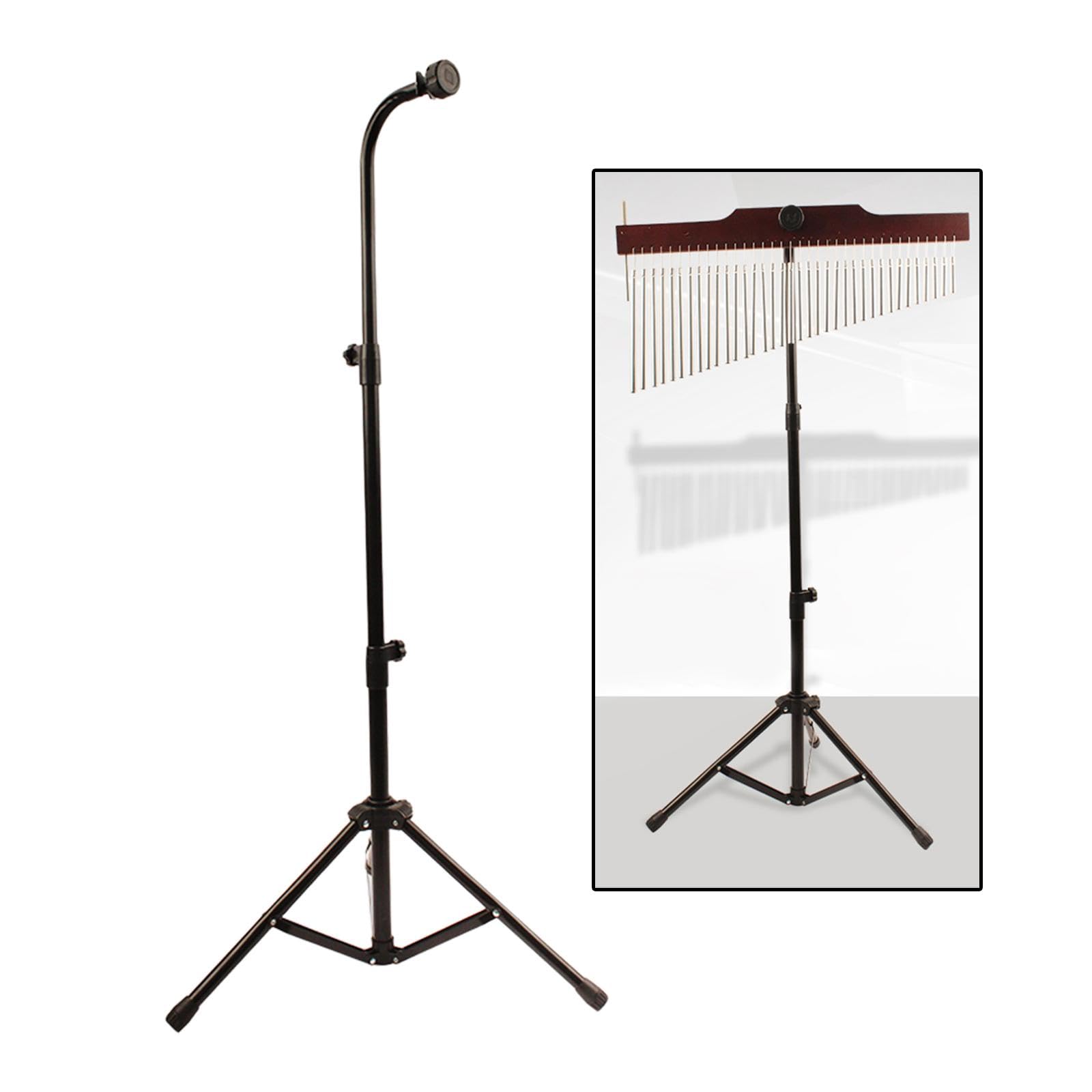 F Fityle Support réglable à barres tonales, support à percussion sur trépied à tubes tonals ainsi, base antidérapante noire en métal à poser à sol à musiciens, hàteur réglable à 54 à 125 cm.