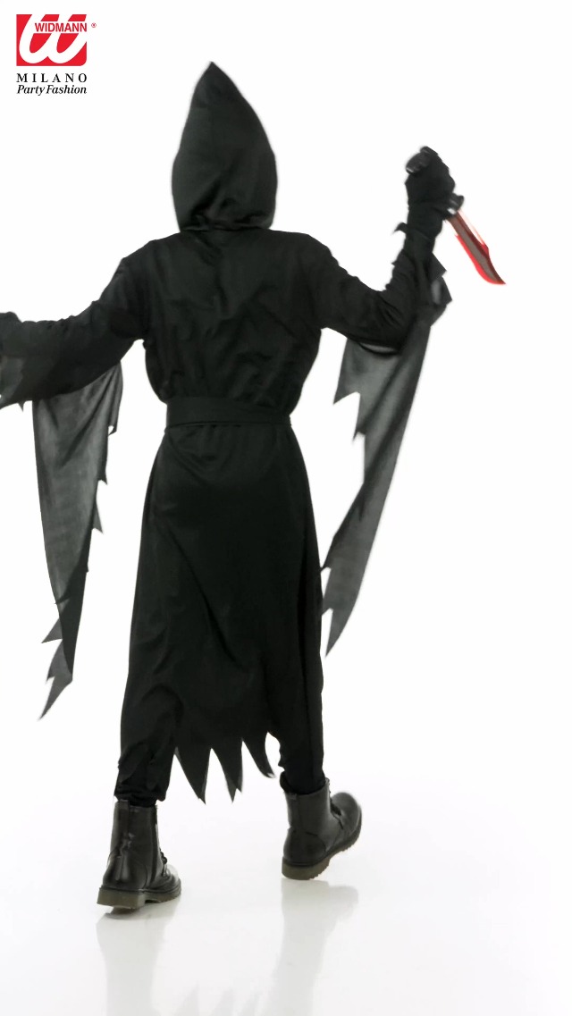 W WIDMANN MILANO Kinderkostüm 'Screaming Ghost' – 3-teiliges Set Für Halloween & Karneval