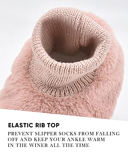 Image of DICUIRD Women's Non-Slip Gripper Slipper Socks Boot House Slippers