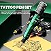 POSEIDON Tattoo Kit Tattoo Gun Kit with 2Pcs 1500mAh Battery Tattoo Machine Kit with 20Pcs Tattoo Cartridge Needle 11Pcs Inks Complete Tattoo Supplies for Beginner
